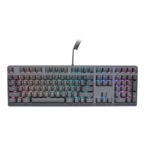 image of Mionix Wei Mechanical RGB Gaming Keyboard with Backlight, Red Cherry MX Switches (UK Layout) - Black