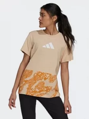 Image of adidas Graphic T-Shirt, Black, Size XL, Women