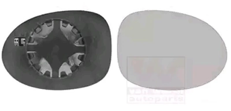 Image of VAN WEZEL 4343838 Wing Mirror Glass * HAGUS * Right Mirror Glass,outside mirror (1914)