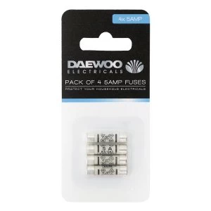 image of Daewoo 5-Amp Fuses - 4 Pack