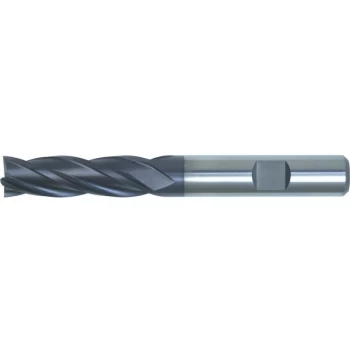 10MM HSS-Cobalt PM L/S Weldon High Helix End Mill TiAlN - Swisstech