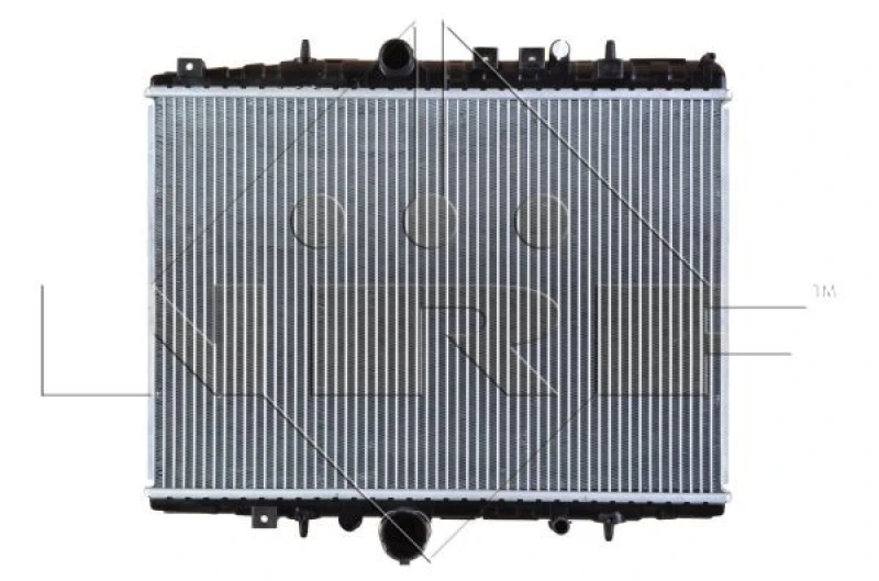 Image of NRF 58347 Engine radiator Brazed cooling fins, Aluminium, with gaskets/seals Aluminium Radiator,engine cooling (470)