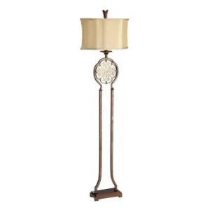 Image of Floor Lamp British Bronze Oxidized Bronze LED E27 60W Bulb