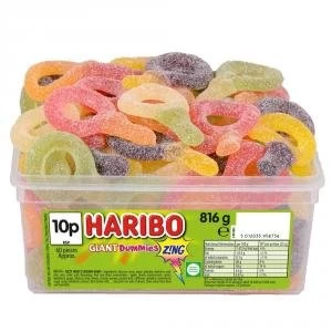 Image of Haribo Giant Dummies Zing Tub 816g