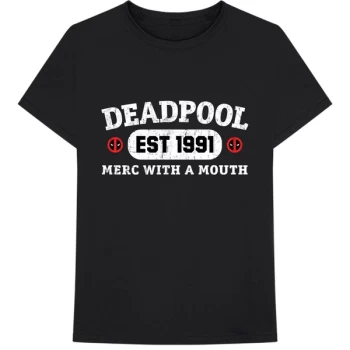 Image of Marvel Comics - Deadpool Merc With A Mouth Unisex Large T-Shirt - Black