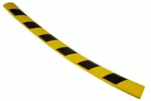 Image of RS PRO Black/Yellow Impact Protector 750mm x 60mm
