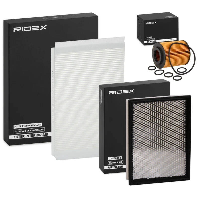 Image of RIDEX 4055F20336 Filter Set with gaskets/seals, with pre-filter Filter Set (4055)