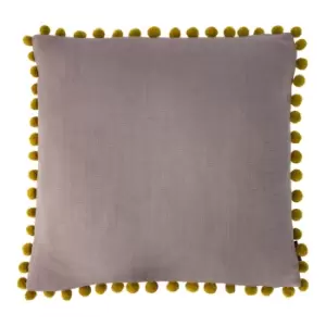 Image of Mardi Gras Pom-Pom Cushion Dove/Gold, Dove/Gold / 50 x 50cm / Feather Filled