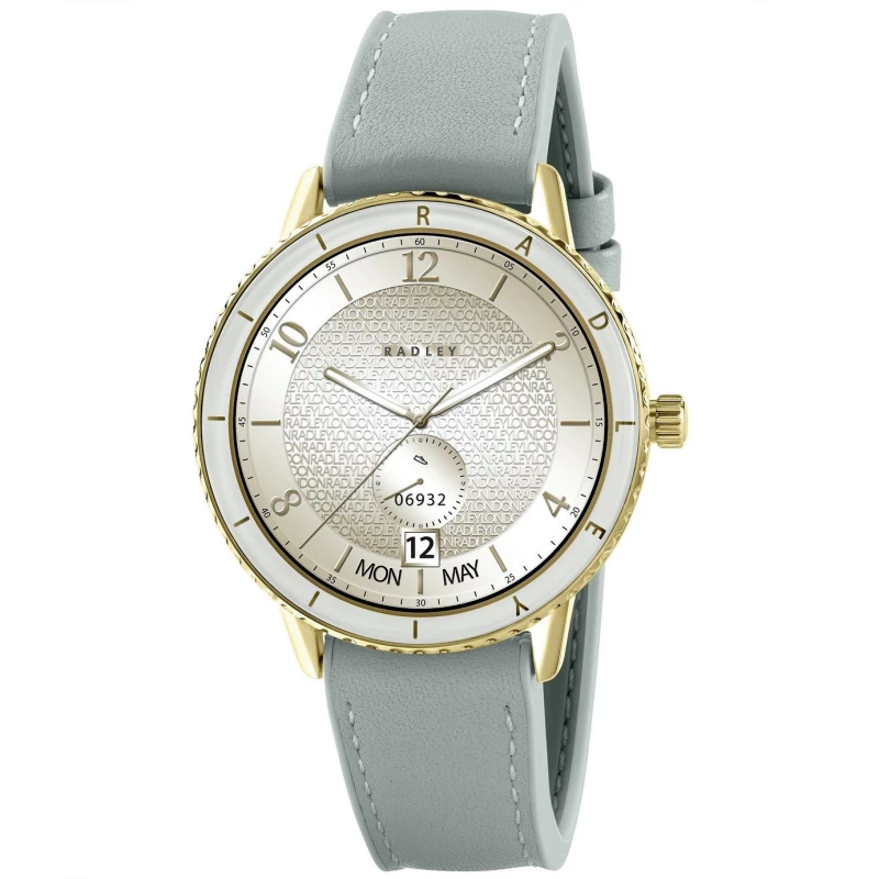 Image of Radley Series 57 Green Leather Strap Smart Calling Watch