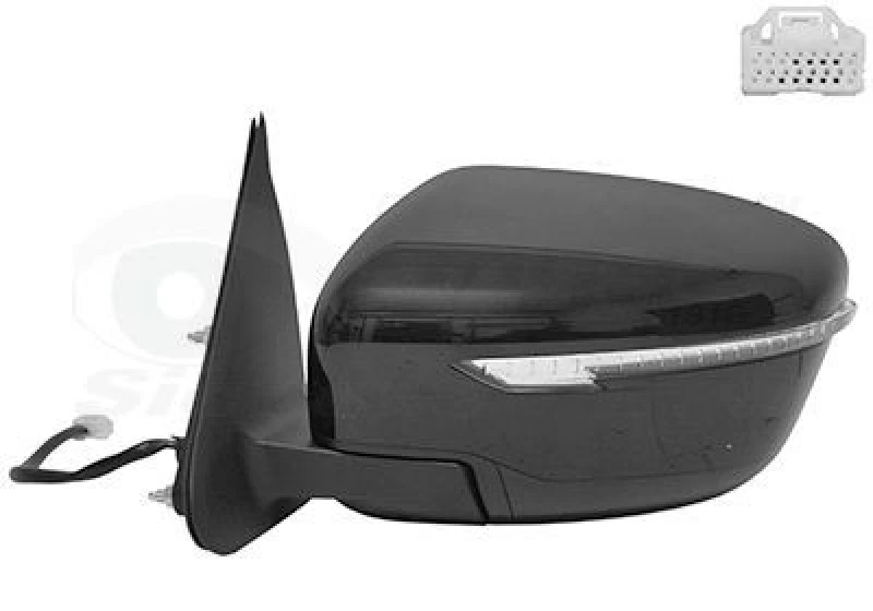 Image of VAN WEZEL Wing mirror VAN WEZEL 3383817