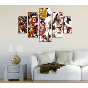 image of ST242 Multicolor Decorative MDF Painting (5 Pieces)