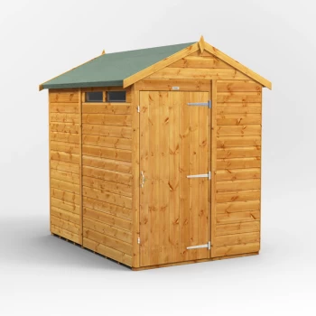 Power Sheds - 7x5 Power Apex Security Shed - Brown