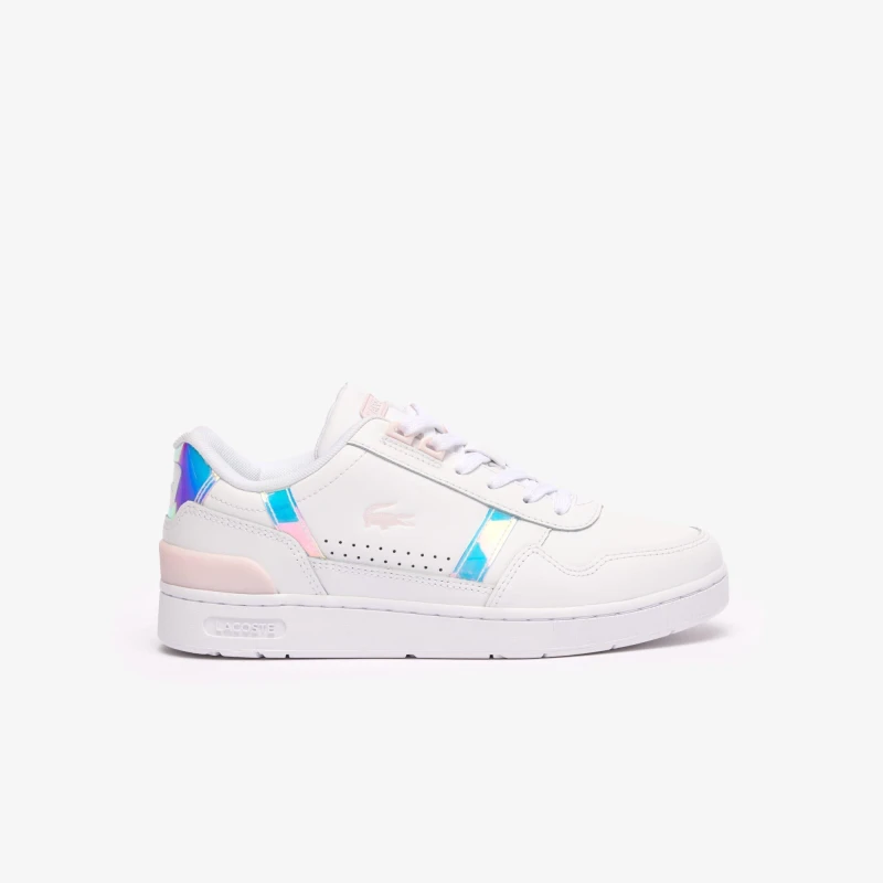 Image of Lacoste T-Clip Trainers - White White 4