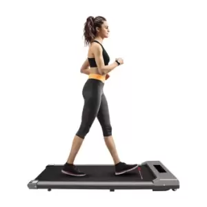 Image of Space Saving Motorised Treadmill Walking Machine with LCD Display Grey