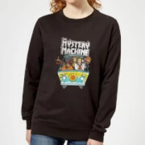 image of Scooby Doo Mystery Machine Heavy Metal Womens Sweatshirt - Black