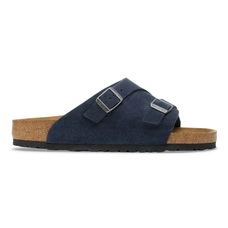 Image of Birkenstock Suede leather sandals Birkenstock Zurich Bleu Unisex 41