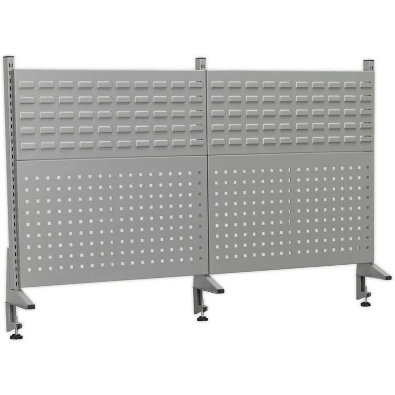 Image of Loops 1455mm Back Panel Assembly - Suitable for ys02557 Steel Industrial Workbench Metallics