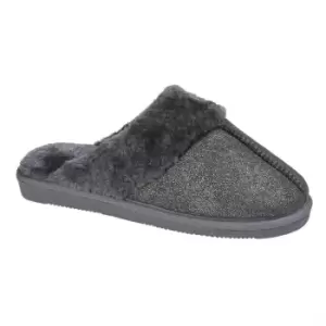 image of Sleepers Womens/Ladies Juliet Sparkle Slippers (3 UK) (Black)