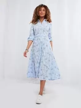 Joe Browns Petite Holly Spring Days Dress Blue Size 16P, Women