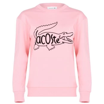 Image of Lacoste Inside Croc Sweatshirt - Pink