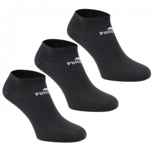 Image of Puma 3 Pack Trainer Socks Junior - Black