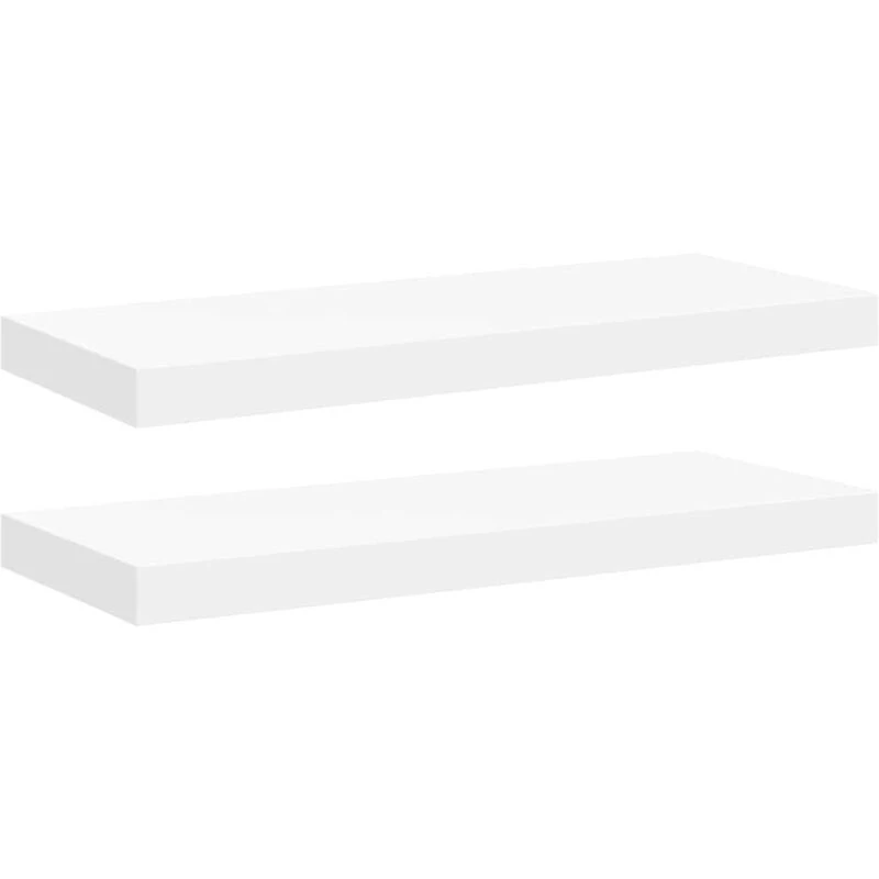 Image of VIDAXL Floating Wall Shelves 2 pcs White 60x23.5x3.8cm MDF vidaXL 8720286074435