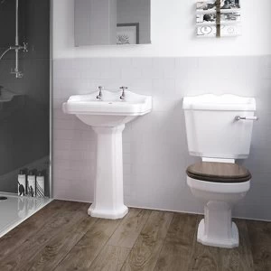 Image of Splashwall Gloss Cream Tile effect Shower Panel (H)2420mm (T)3mm
