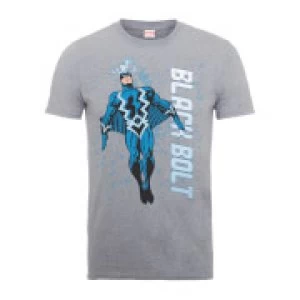 Image of Marvel Comics Black Bolt Mens Grey T-Shirt - L