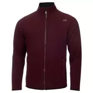 Image of Calvin Klein Golf Zip Fleece - Red
