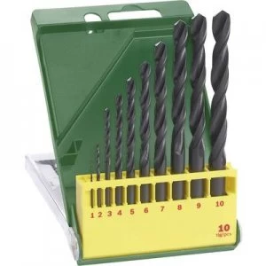 Image of Bosch Accessories 2607019442 HSS Metal twist drill bit set 10 Piece rolled DIN 338 Cylinder shank 1 Set