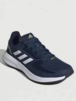 Image of adidas Runfalcon 2.0 Kids, Navy/White, Size 3