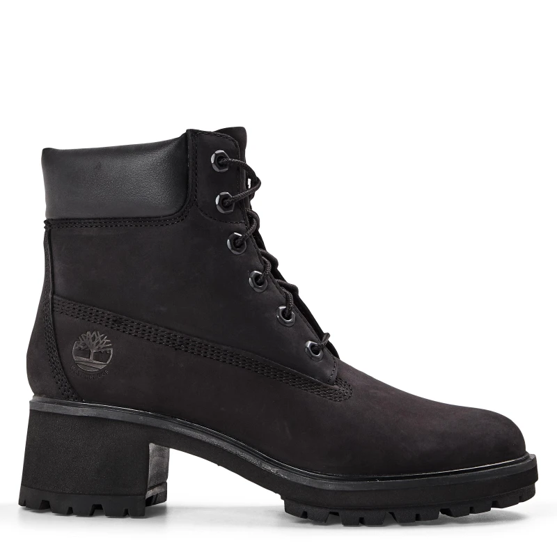 Image of Timberland Womens 6" Lace Waterproof Boot Flat Ankle Boots Black female 4.5 (37.5)
