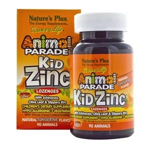Image of Natures Plus Animal Parade KidZinc Lozenges with Whole Food Concentrates 90 Tabs