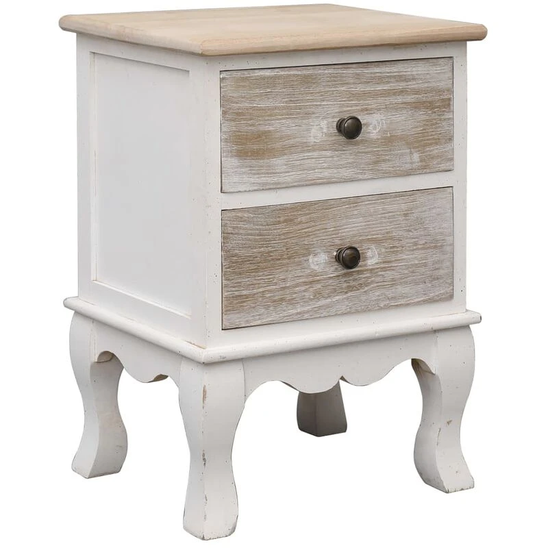 Image of VIDAXL Bedside Cabinet 35x30x50cm Paulownia Wood Vidaxl 284064