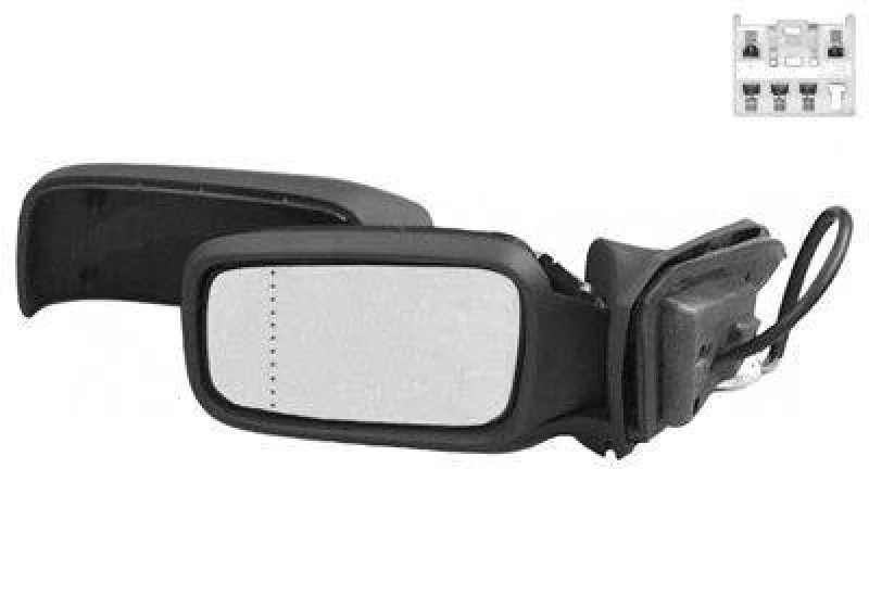 Image of VAN WEZEL 5940807 Wing mirror * HAGUS * Left, Heatable Outside Mirror (50)