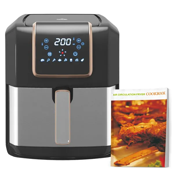 Image of Homcom 800-120V71BK 1700W 6.5L Digital Air Fryer