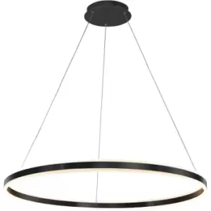 image of Schuller Lighting - Schuller Helia Integrated LED Pendant Ceiling Light Matt Black 3000K