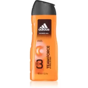 image of Adidas Team Force Shower Gel for Face, Body, and Hair 3 in 1 400ml