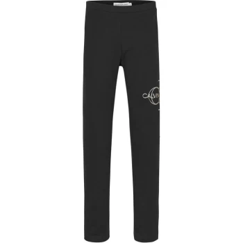 image of Calvin Klein Met Monogram Leggings - Black BEH