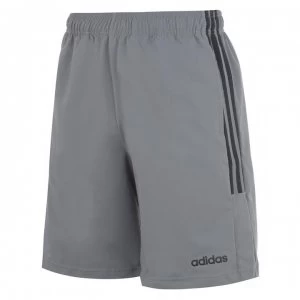 image of adidas Mens 3-Stripes Shorts - Grey/Navy