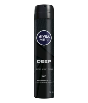 image of Nivea Men Deep Dry and Clean Feel Antiperspirant Deodorant 250ml