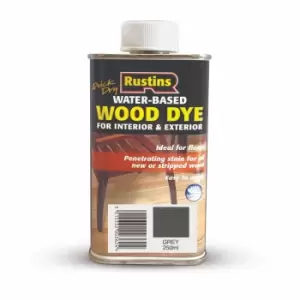 image of Rustins Wood Dye Grey 250ml