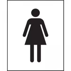 Image of Female Symbol’ Sign; Self-Adhesive Vinyl; 125mm x 200mm