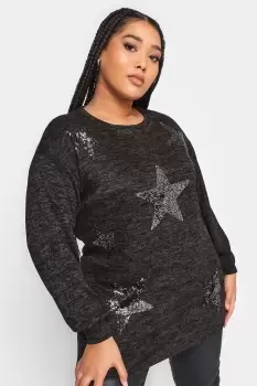 Image of Sequin Printed Design Jumper