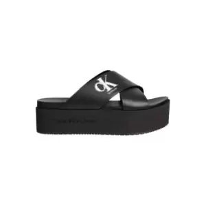 Image of Calvin Klein Jeans Flatform Crissx Lth - Black