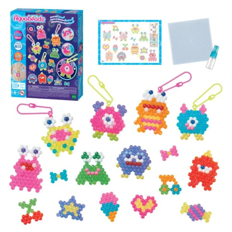 Image of Aquabeads - 35144 Crazy Monsters Craft Kit - Arts & Crafts Kralen Activity Toy