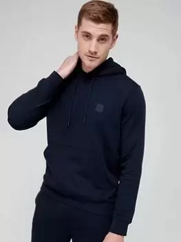 Image of BOSS Wetalk Overhead Hoodie - Dark Blue , Dark Blue, Size S, Men