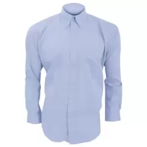Image of Kustom Kit Mens Long Sleeve Corporate Oxford Shirt (14.5inch) (Light Blue)