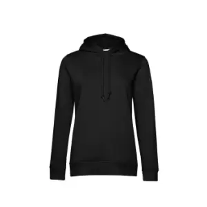 Image of B&C Womens/Ladies Organic Hoodie (L) (Black)
