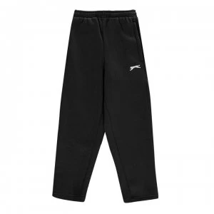 image of Slazenger Open Hem Fleece Pants Junior Boys - Black